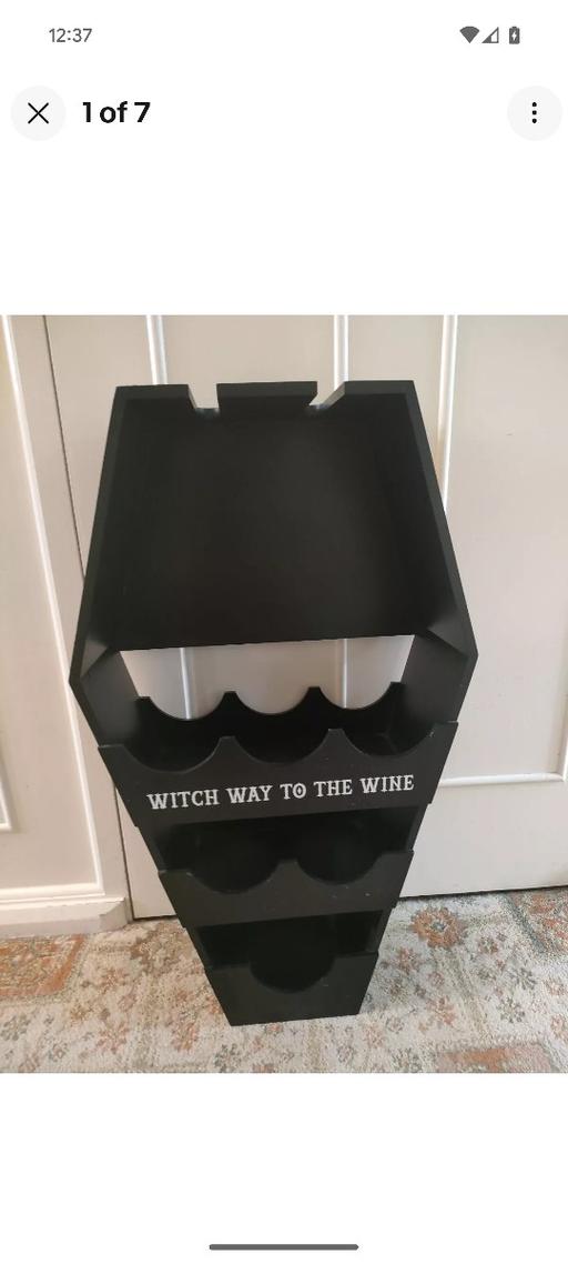 Buy & Sell Wollescote Dudley - Photos for COFFIN SHAPED WINE RACK