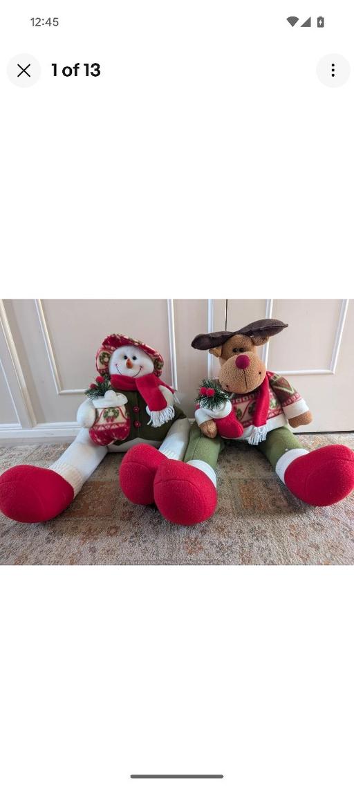 Buy & Sell West Midlands Dudley - Photos for SNOWMAN AND REINDEER DOOR STOPS