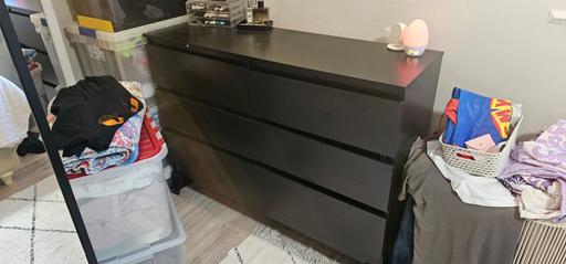 Buy & Sell Hertfordshire Broxbourne - Photos for black chests of drawers x 6 draws