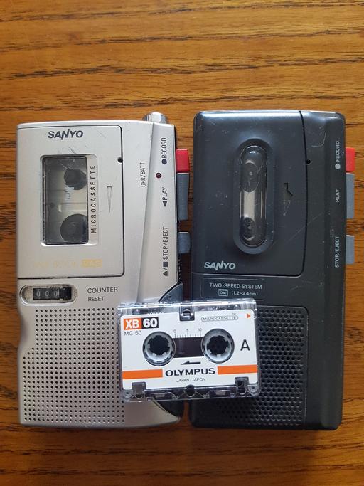 Buy & Sell West Yorkshire Kirklees - Photos for 2 Sanyo micro cassette tape recorders