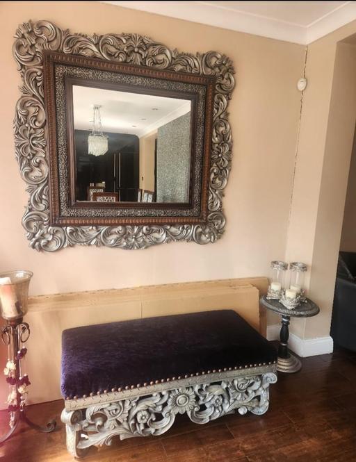 Buy & Sell Essex Epping Forest - Photos for Chaise Seat & Large Mirror