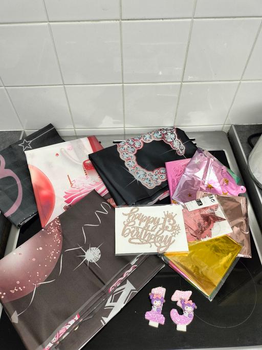 Buy & Sell West Midlands Wolverhampton - Photos for 13th Birthday banner bundle