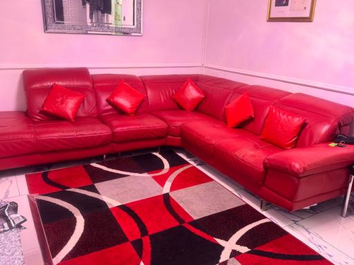 Buy & Sell East London Bow - East London - Photos for Red Leather sofa L shape