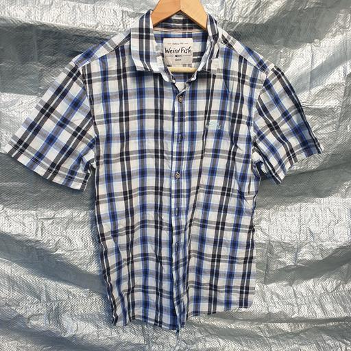 Buy & Sell Stourbridge Dudley - Photos for Weird Fish Blue Checked Short Sleeve Shirt M