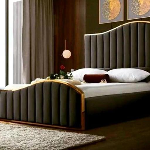 Buy & Sell West Midlands Sandwell - Photos for SALE ! Luxury Gold Wave Bed