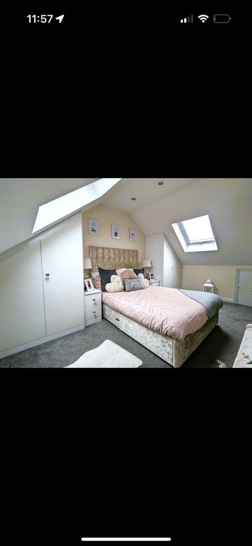 Buy & Sell West Midlands Dudley - Photos for Velvet Divan Double Bed