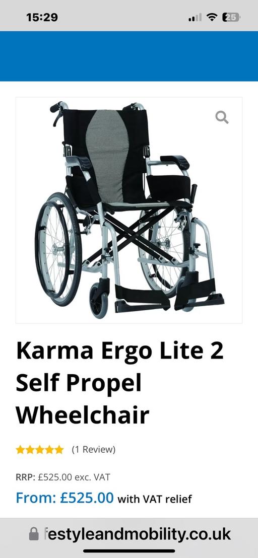 Buy & Sell Westgate-on-Sea Thanet - Photos for Karma Ergo Lite 2 WHEELCHAIR