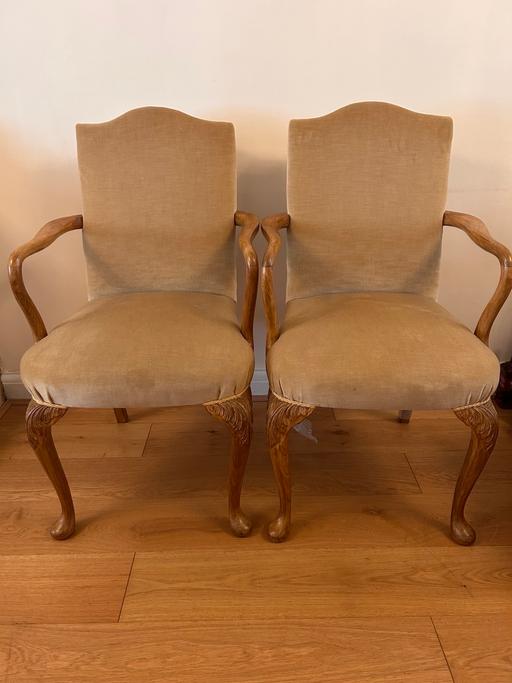 Buy & Sell Hertfordshire Welwyn Hatfield - Photos for Antique walnut chairs x 2