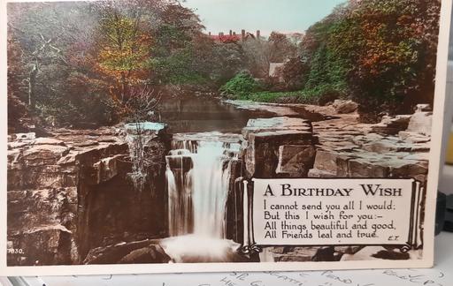 Buy & Sell Merseyside Saint Helens - Photos for Antique real hand colored waterfall postcard