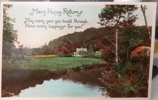 Buy & Sell Merseyside Saint Helens - Photos for Antique real hand colored river postcard