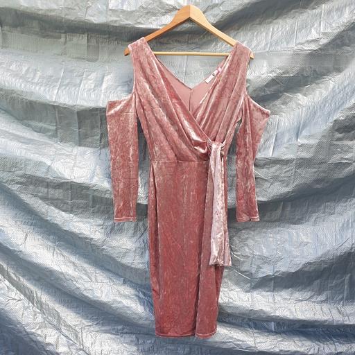 Buy & Sell Stourbridge Dudley - Photos for Very Crushed Velvet Plunge Midi Dress UK 14