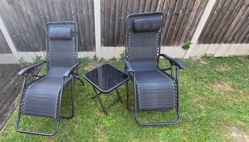 Buy & Sell Gloucestershire Gloucester - Photos for 2x Metal Gravity chair and table