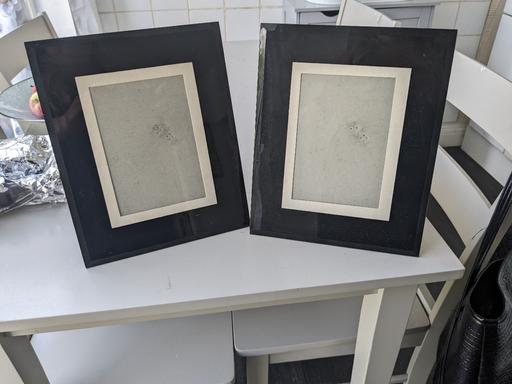 Buy & Sell West Midlands Birmingham - Photos for 2 x Glass black photo frames