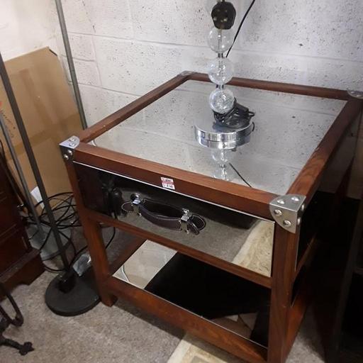 Buy & Sell Greater Manchester Tameside - Photos for Wood metal mirrored top coffee table