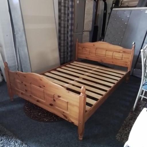 Buy & Sell Greater Manchester Tameside - Photos for Solid pine double bed frame