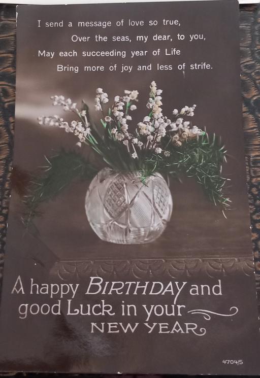 Buy & Sell Merseyside Saint Helens - Photos for Antique 1930s photo new year postcard