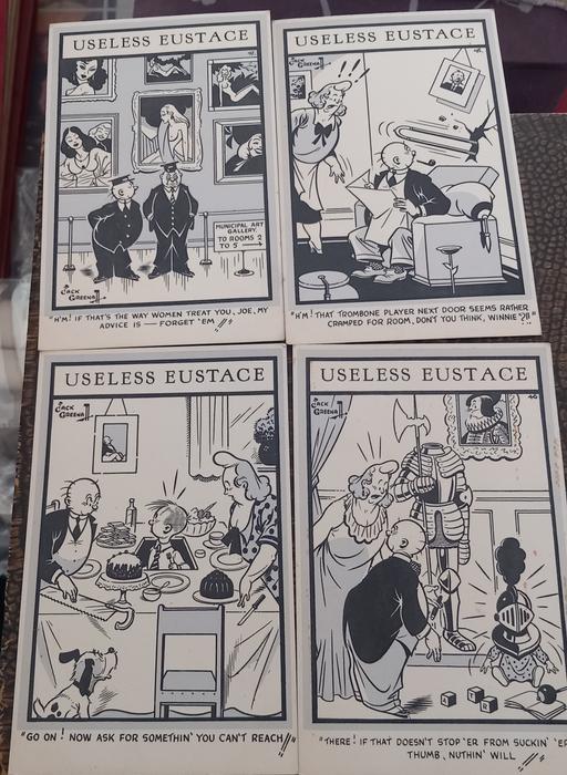 Buy & Sell Thatto Heath Saint Helens - Photos for Vintage Useless Eustace cartoon postcards