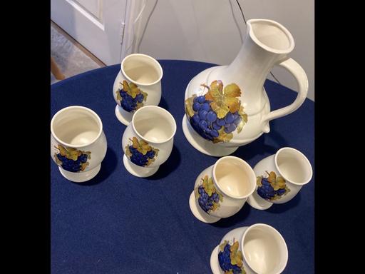 Buy & Sell South West London Sutton - Photos for Prinknash Pottery Decanter and 6 Goblets