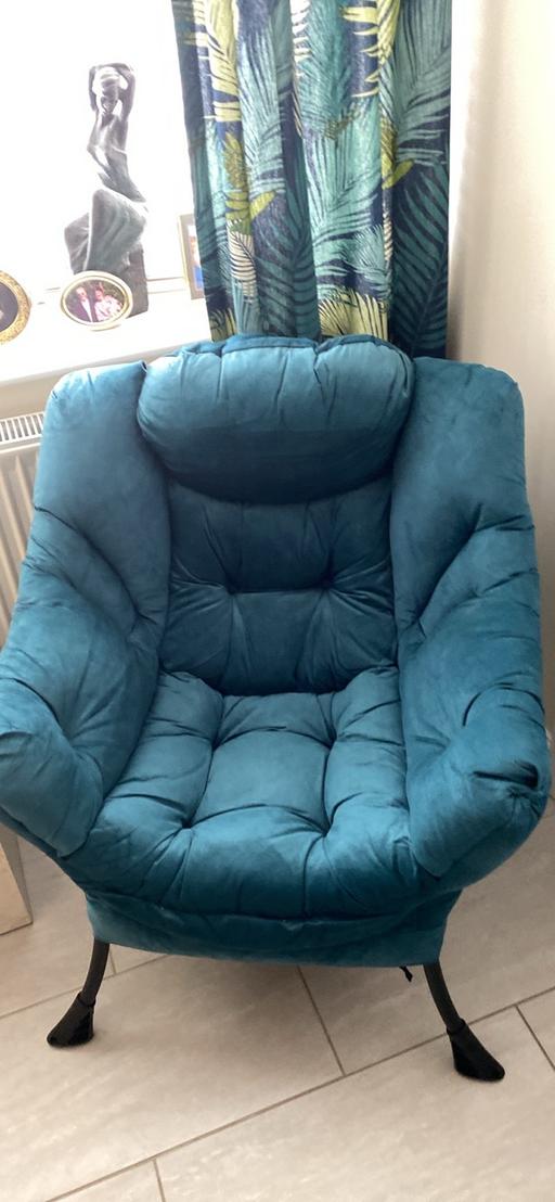 Buy & Sell Lincolnshire South Holland - Photos for Soft cushioned chsir and matching footstool