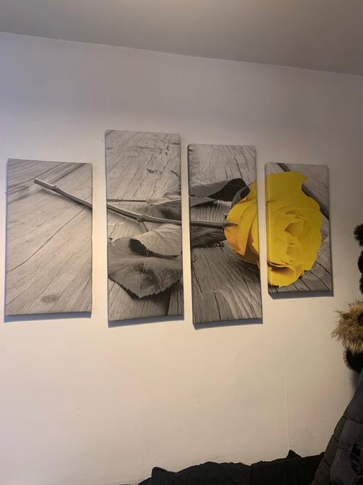 Buy & Sell West Midlands Dudley - Photos for Large yellow rose canvas