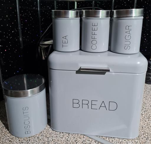 Buy & Sell West Midlands Walsall - Photos for Grey Bread Bin Set