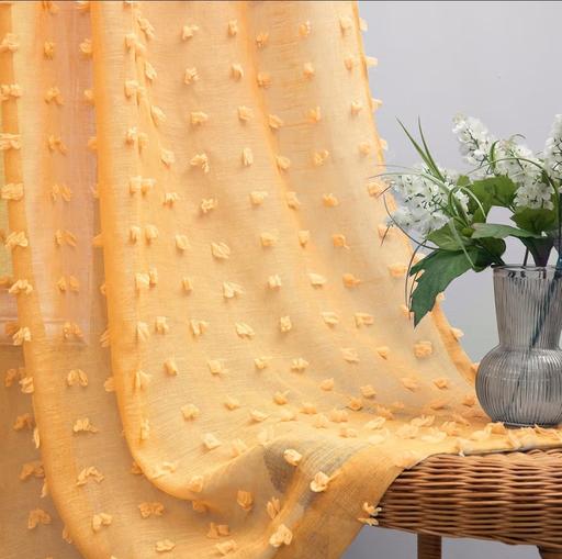 Buy & Sell West Midlands Birmingham - Photos for Mustard yellow eyelet voile curtain
