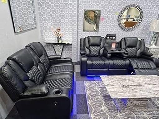 Buy & Sell East London Seven Kings - East London - Photos for Brand new Black electric recliner 3+2