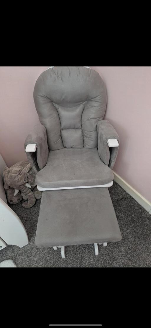 Buy & Sell Cheshire East Woolstanwood - CW2 - Photos for grey rocking chair with foot stool