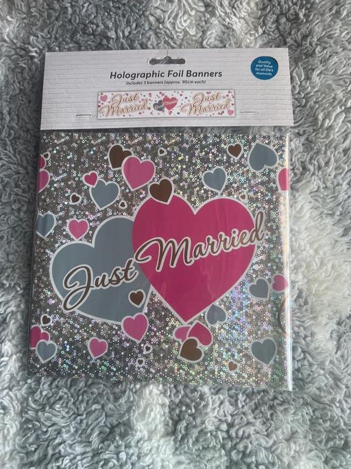 further learning West Midlands Sandwell - Photos for Just Married Foil Banner
