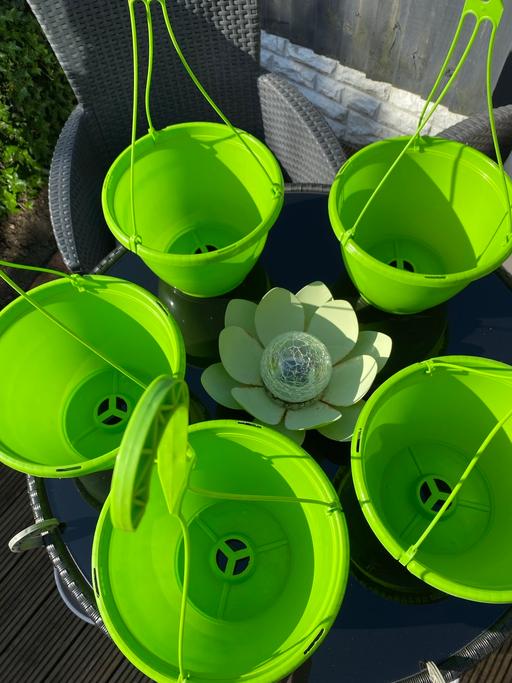 Buy & Sell Lancashire West Lancashire - Photos for 5 green flower pots