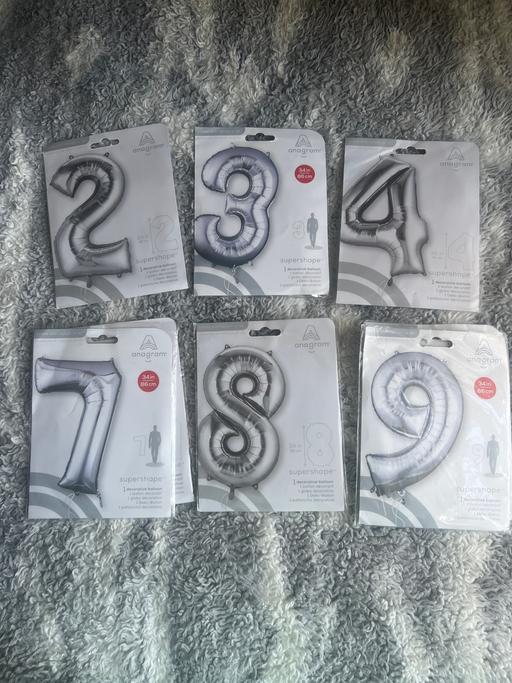 Classes West Midlands Sandwell - Photos for Number Foil Sliver Balloon x 1