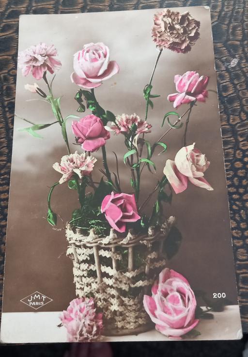 Buy & Sell Merseyside Saint Helens - Photos for Antique ww1 era basket flowers postcard