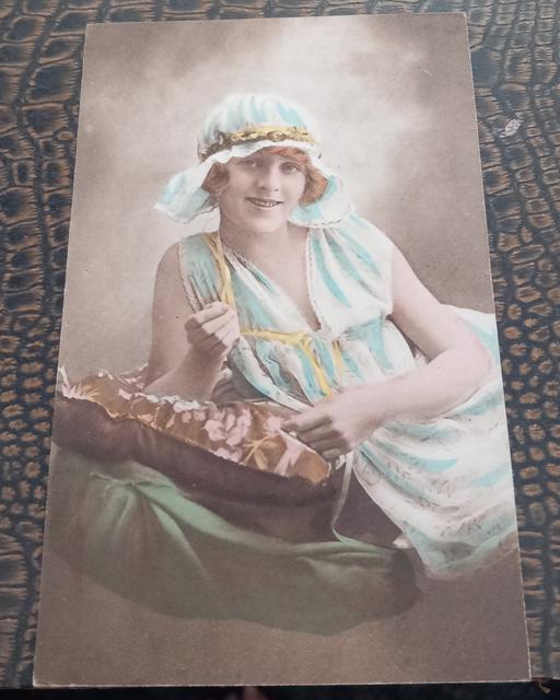 Buy & Sell Merseyside Saint Helens - Photos for Antique beautiful hand colored lady postcard