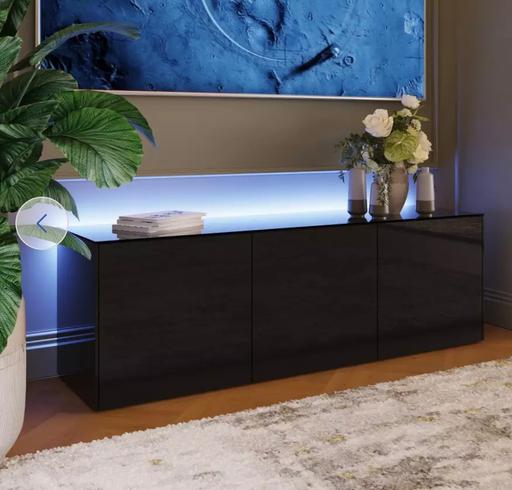 Buy & Sell Nottinghamshire Mansfield - Photos for TV cabinet- LED light/wireless charger