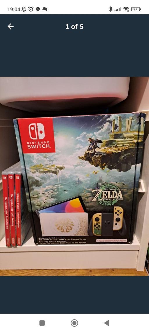 Buy & Sell West Midlands Dudley - Photos for Nintendo switch OLED zelda edition with 3 zel