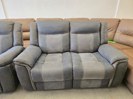Buy & Sell West Midlands Dudley - Photos for AMX oak furnitureland 2x2 suede recliners