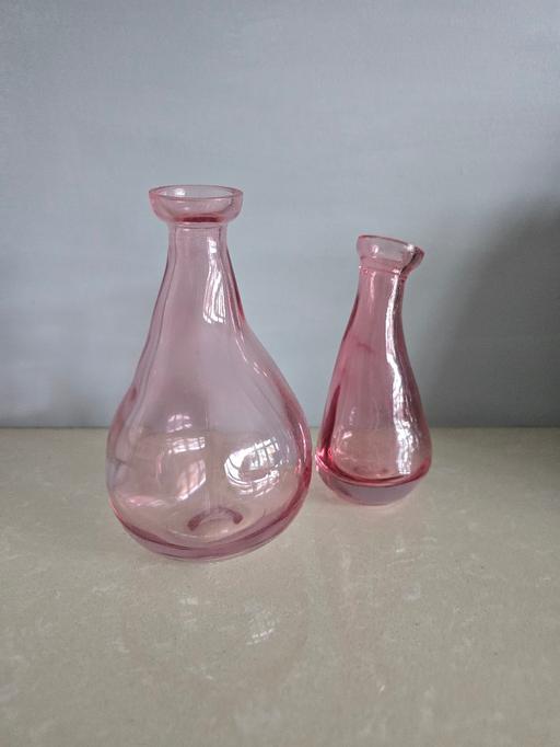 Buy & Sell West Midlands Sandwell - Photos for 2 very unusual shape pink heavy vases
