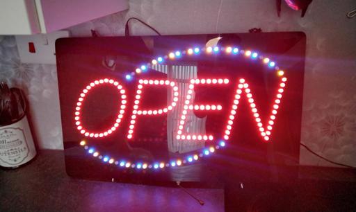 Buy & Sell West Midlands Birmingham - Photos for large open led sign shop home bar flashes