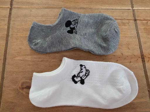 Buy & Sell Lancashire Blackpool - Photos for Mickey Mouse trainer socks x 2 size 4-7 NEW