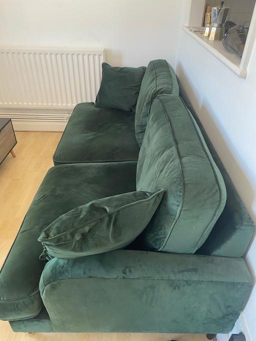 Buy & Sell North West London Queen`s Park - North West London - Photos for Rupert Standard 4 Seater Sofa Bot Green