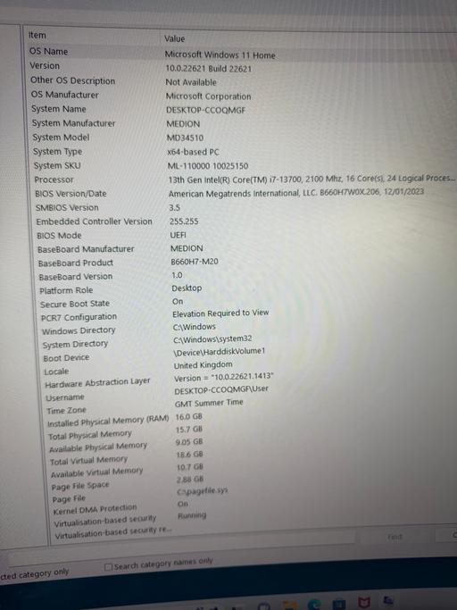 Buy & Sell West Midlands Walsall - Photos for Medion Erazer P20 bandit gaming pc.