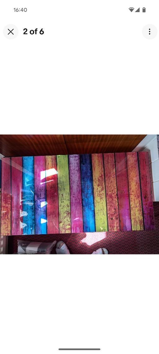 Buy & Sell West Midlands Dudley - Photos for MULTICOLOURED GLASS TOPPED COFFEE TABLE