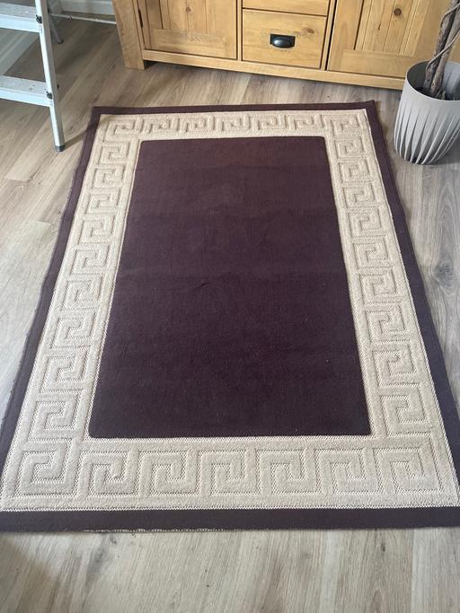Buy & Sell South Yorkshire Doncaster - Photos for Brown and cream large rug 120 x 170