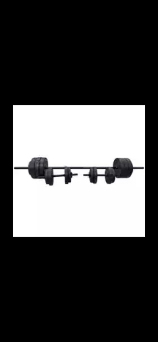 Buy & Sell East London Westferry - East London - Photos for Opti Vinyl Dumbbell and Barbell Set - 50kg