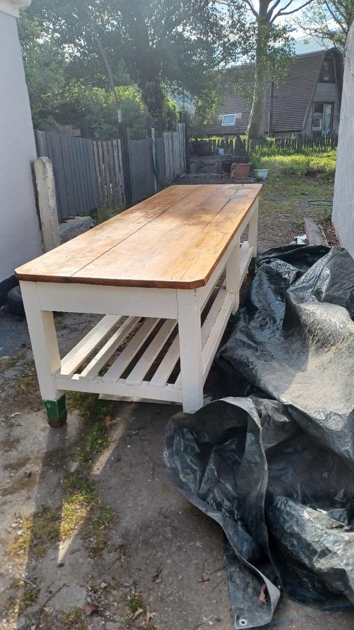 Buy & Sell Gwynedd Abergwyngregyn - Gwynedd - Photos for Large 19th Century Pine Top Work Table