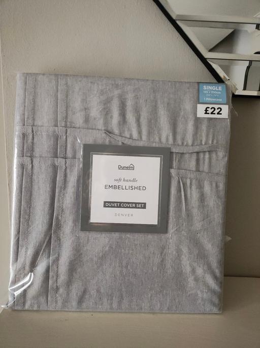 Buy & Sell South Yorkshire Rotherham - Photos for New grey single embellished duvet set