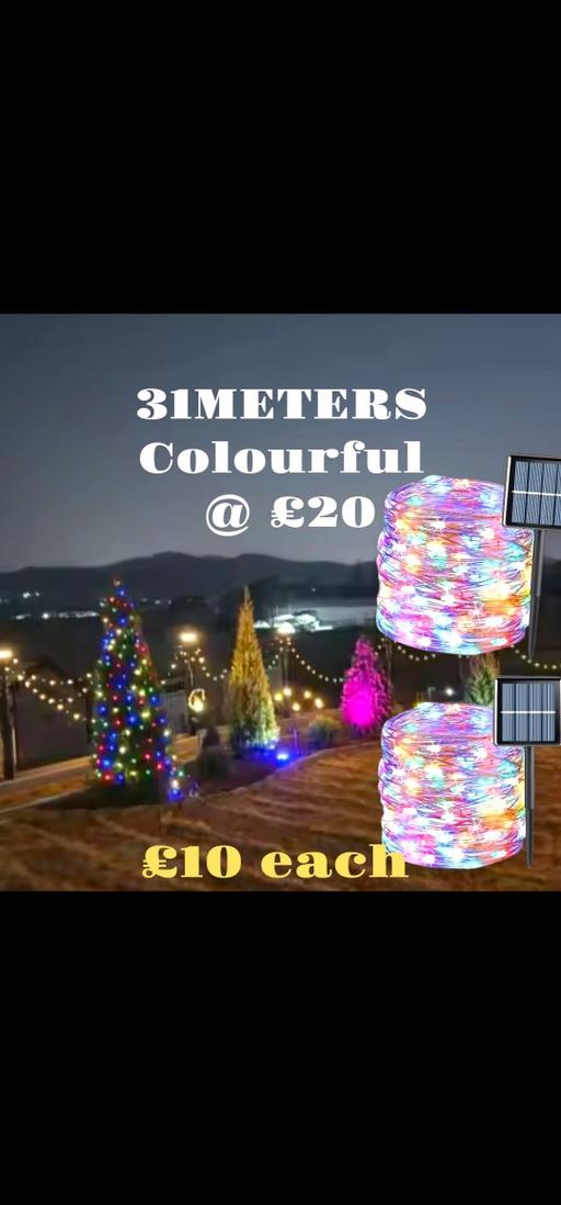 Buy & Sell Tyne and Wear South Tyneside - Photos for Multicolour 31meters long Solar Garden Lights