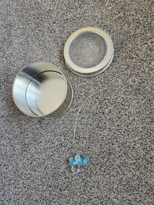 Buy & Sell Rowley Regis Sandwell - Photos for Blue glass angel on a wire in silver tin