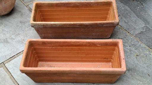 Buy & Sell Kent Dartford - Photos for Terracotta Plant Pot (Oblong) X 2