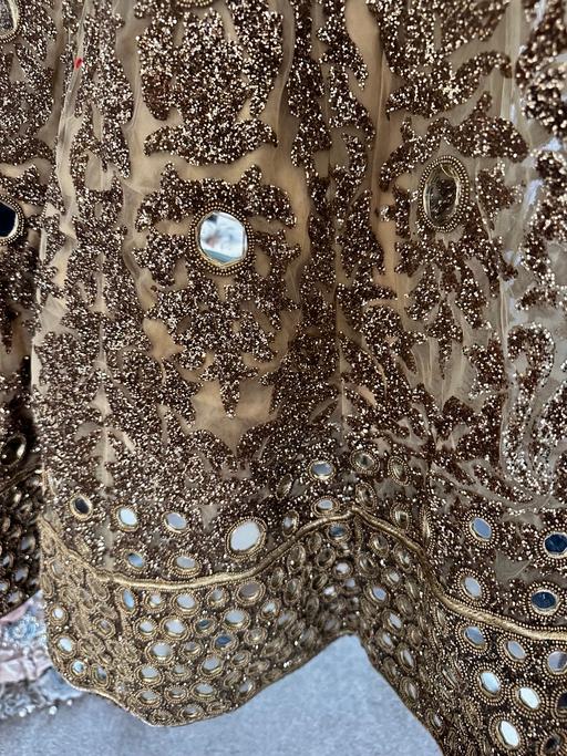 Buy & Sell West Midlands Wolverhampton - Photos for Gold Mirror work stone work Indian Lengha